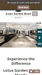 Mobile Screenshot of lotusgardenhotelmanila.com